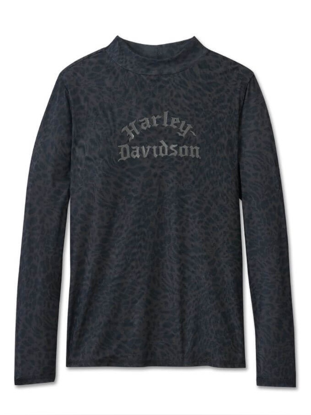 Harley-Davidson - Women’s Wild Cat Mesh Leopard Print Top - Size Medium